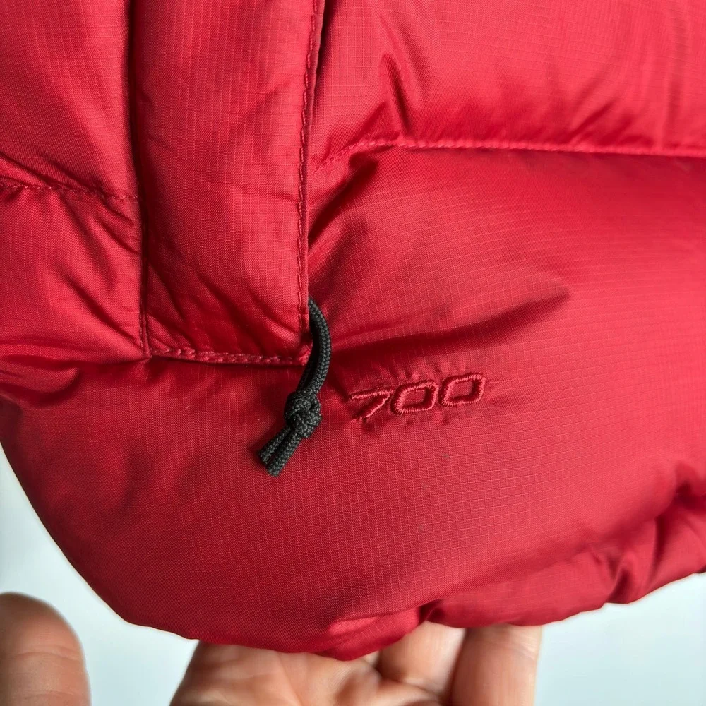 The North Face Red Black Men's 1996 Retro Nuptse 700 Down Filled Vest Size S‎